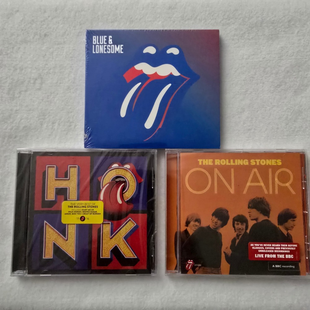 Rolling Stones 3 CD Lot Blue & Lonesome Honk On Air New Sealed Rock Albums